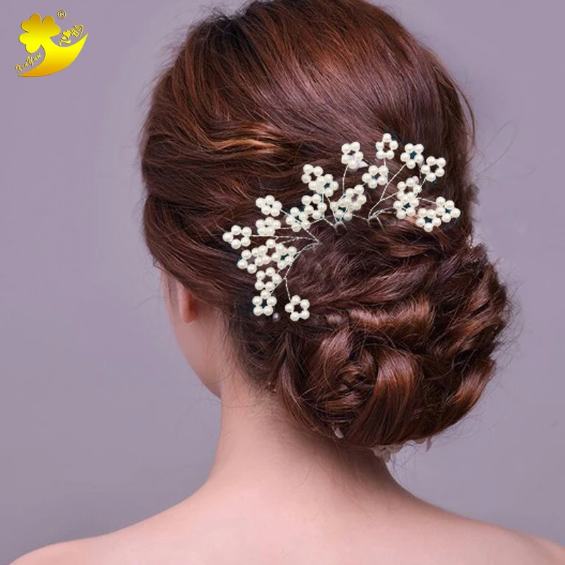 

New Products Bridal Hair Piece Wedding Hair Ornament Bridal Hair Clip Pearl Jewelry Bridal Accessories Women Head Jewelry