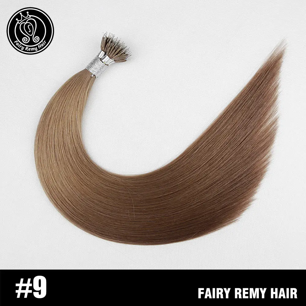 Сказочные волосы remy 0,8 г/локон 16 дюймов волосы Remy с микро-бусинами для наращивания на нано кольцах российские натуральные волосы платиновый блонд 40 г - Цвет: #9