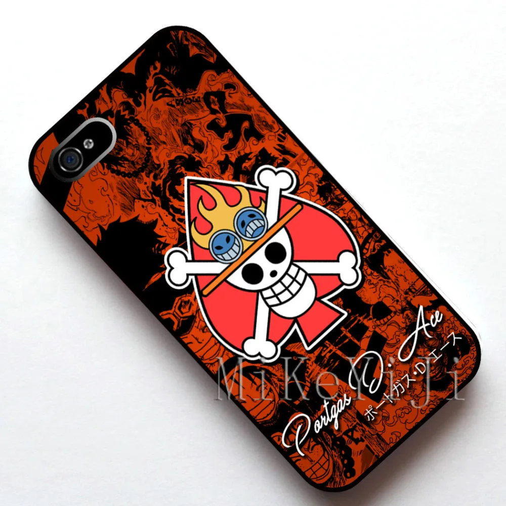 12009 One Piece New World , Ace Case Cover, Case for Apple Iphone 4s 5