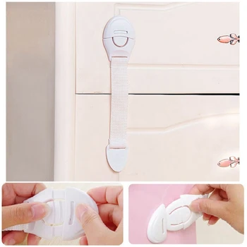 

10PCS children's safety latch furniture cabinet lock safety for kids child safety lock baby protection plastic lock