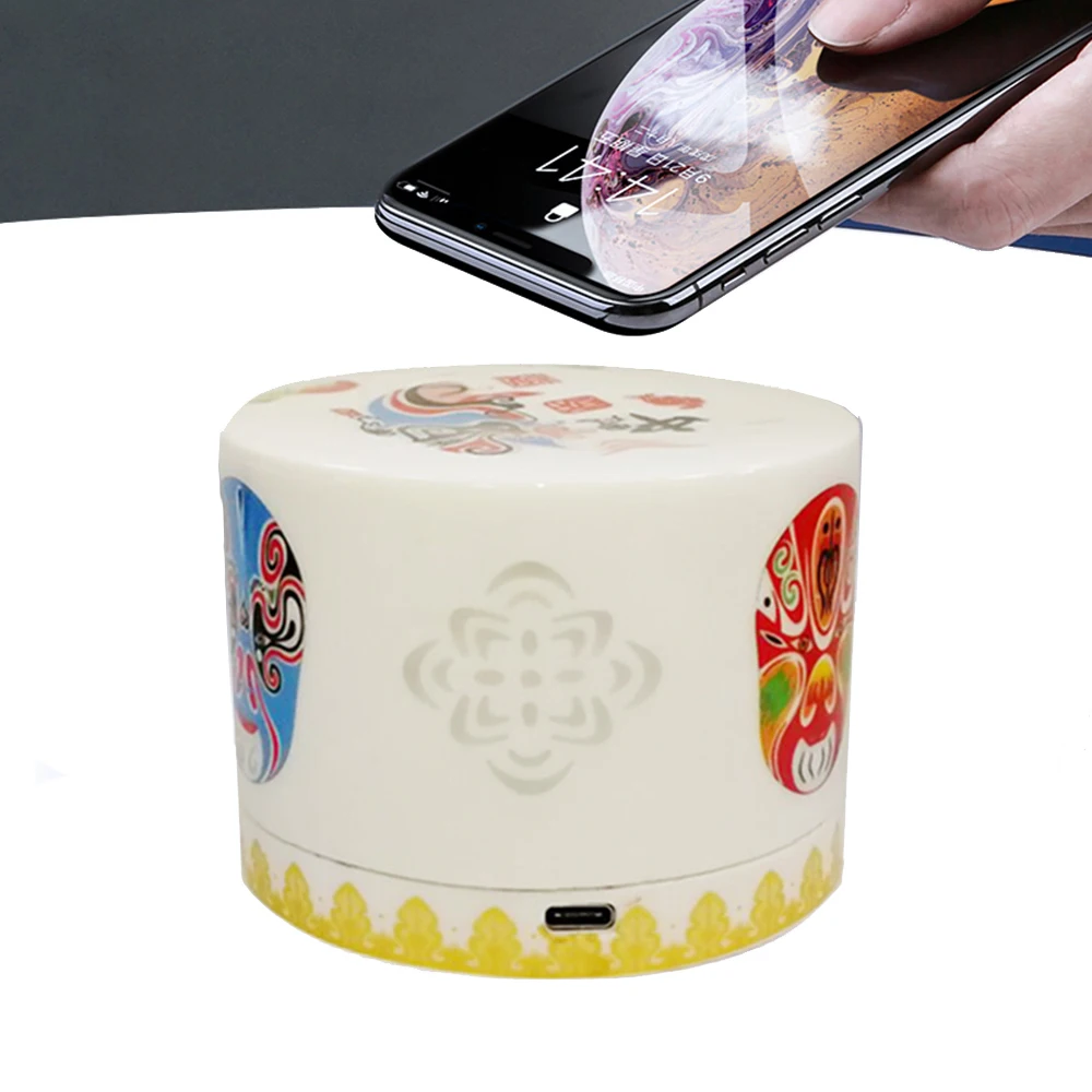 

Satxtrem Ceramic 7.5W Wireless Charger For iPhone X Mobile Phone Qi Fast Charge Type-C Port Wireless Charging Base Transmitter