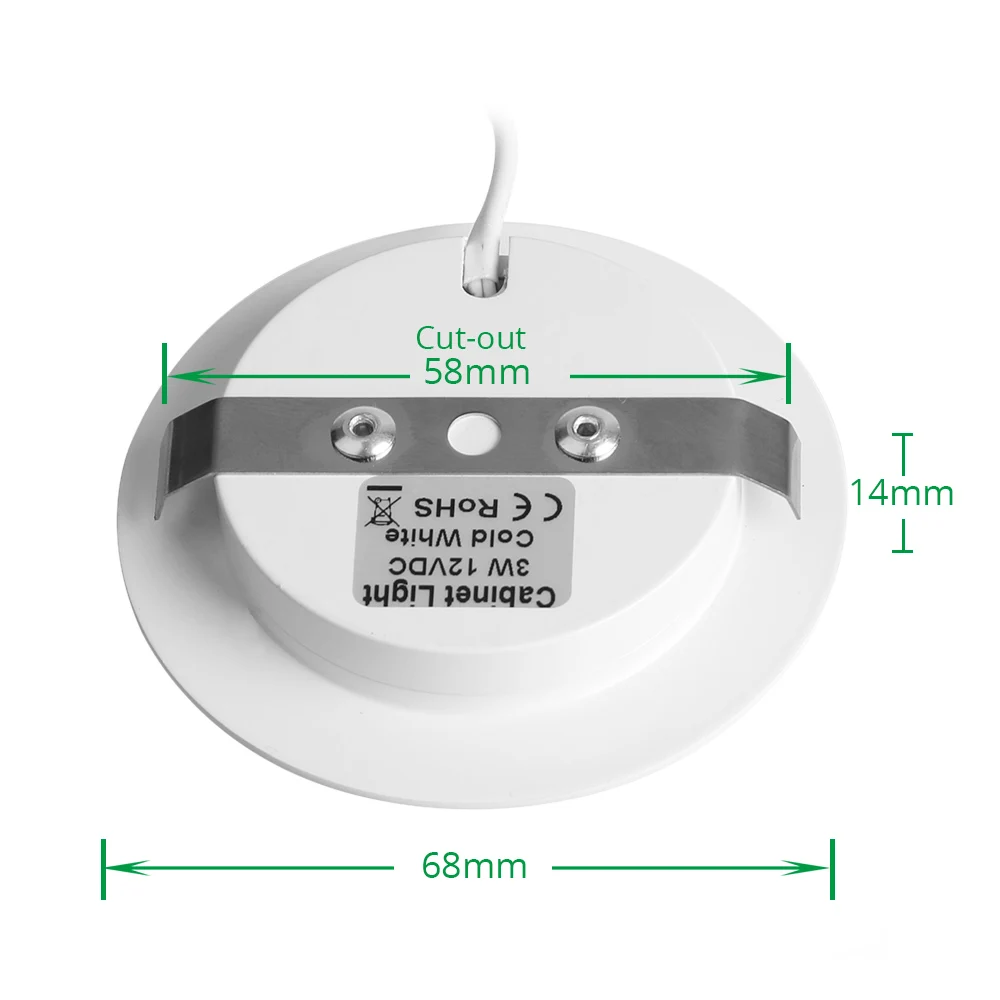 LED Cabinet Lights 12V 3W Kitchen Counter Furniture Shelf Lighting Under Cupboard Wardrobe Furnitur - 32899475298
