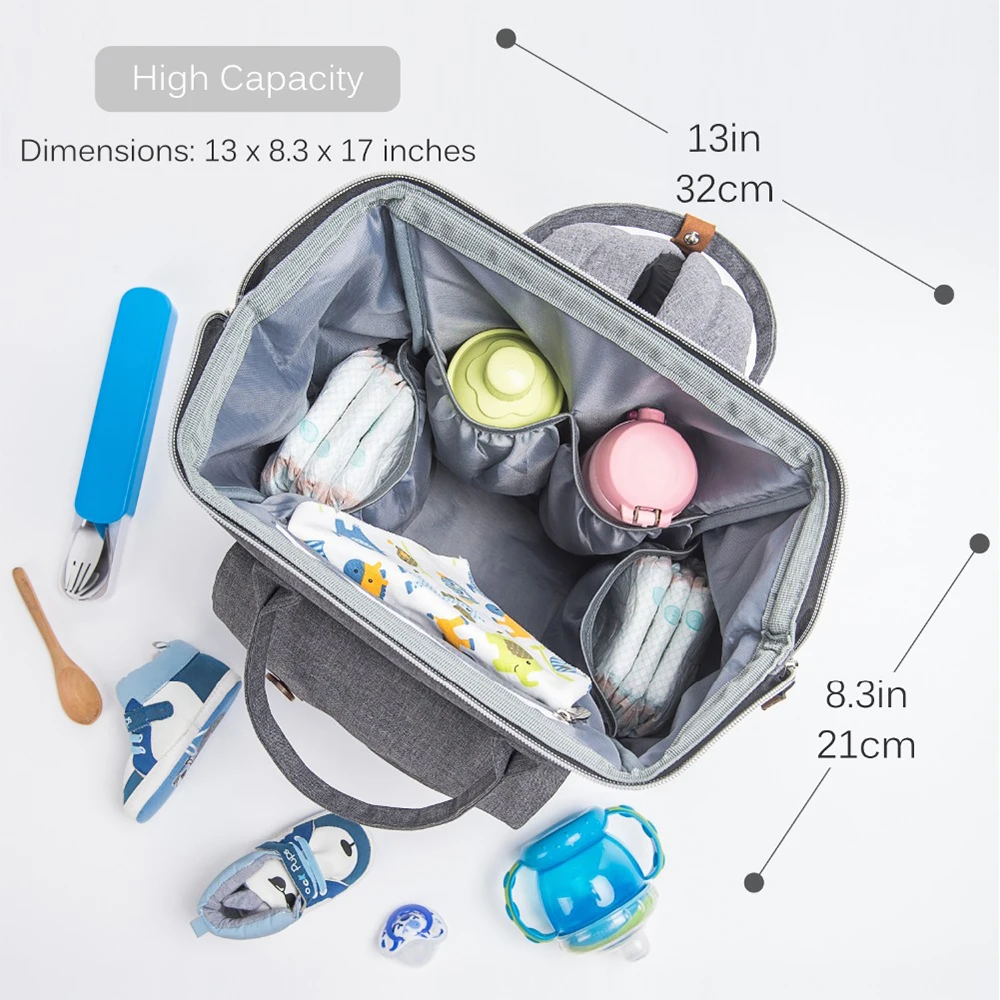 De bolso de Kit de Madre de moda multifunción viaje mochila de gran capacidad impermeable bebé pañal bolsas para mamá 2018 - 4