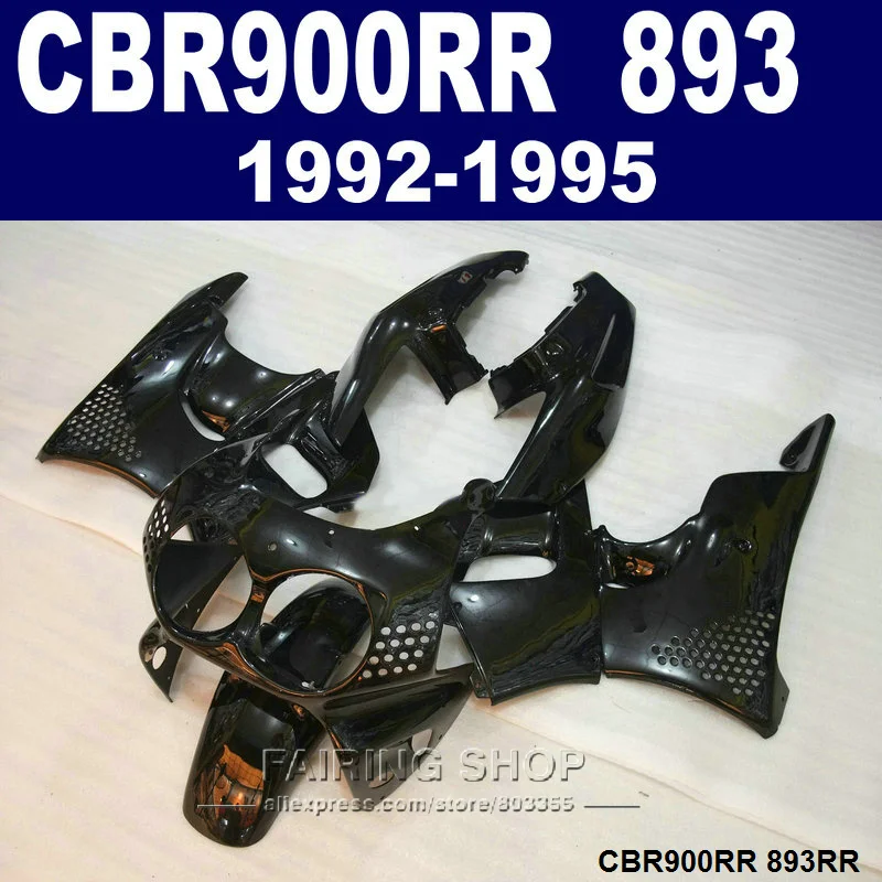 

Motorcycle fairing kit for Honda CBR900RR 92 93 94 95 black fairings set CBR893 1992-1995 OT03