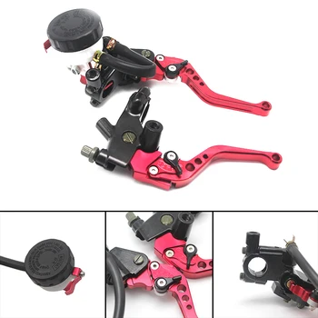 

7/8-inch Universal Motorcycle Brake Handles Handlebars Hydraulic Clutch Master Cylinder Levers Pit Pro For Honda For Yamaha