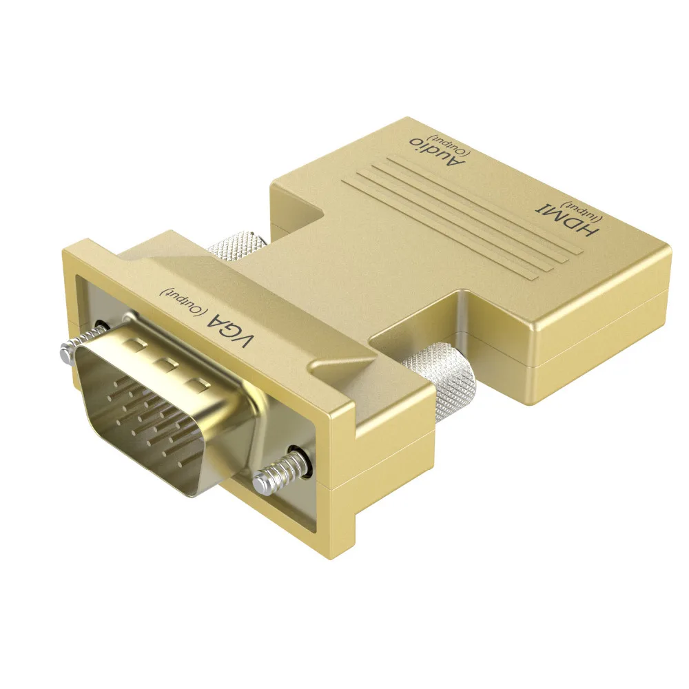 Переходник HDMI в VGA Мама папа с аудиоадаптером адаптер для проектора HDTV 1080P|hdmi to vga