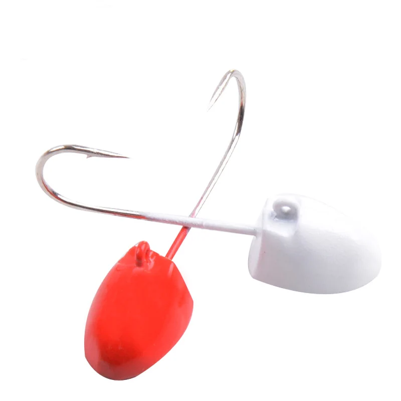 

Fishing Hook 2pcs/lot 8.2g 4cm High Quality Lead Jig Head Hooks For Soft Worm lure Jigging Hook fishing tackle accessories