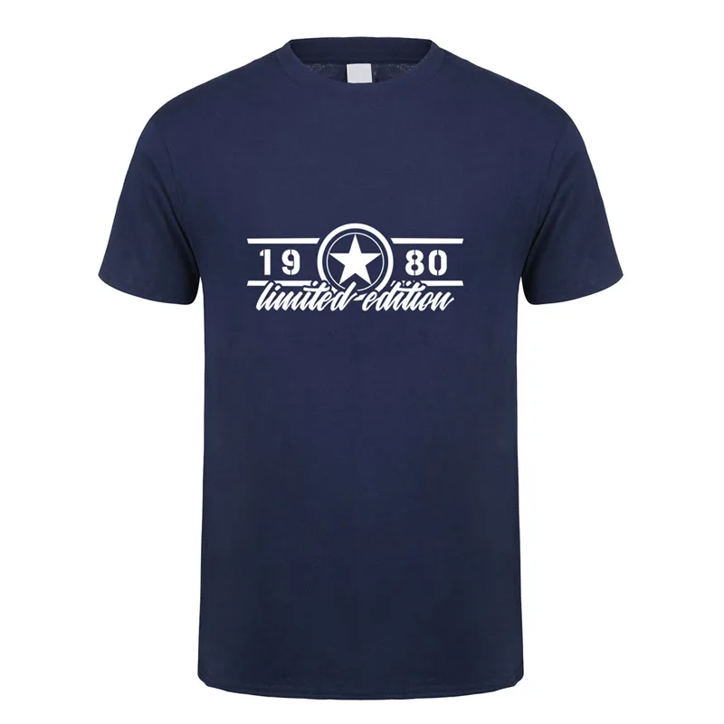 Новые летние 1980 Ограниченная серия футболка Топы Мужская хлопковая с коротким