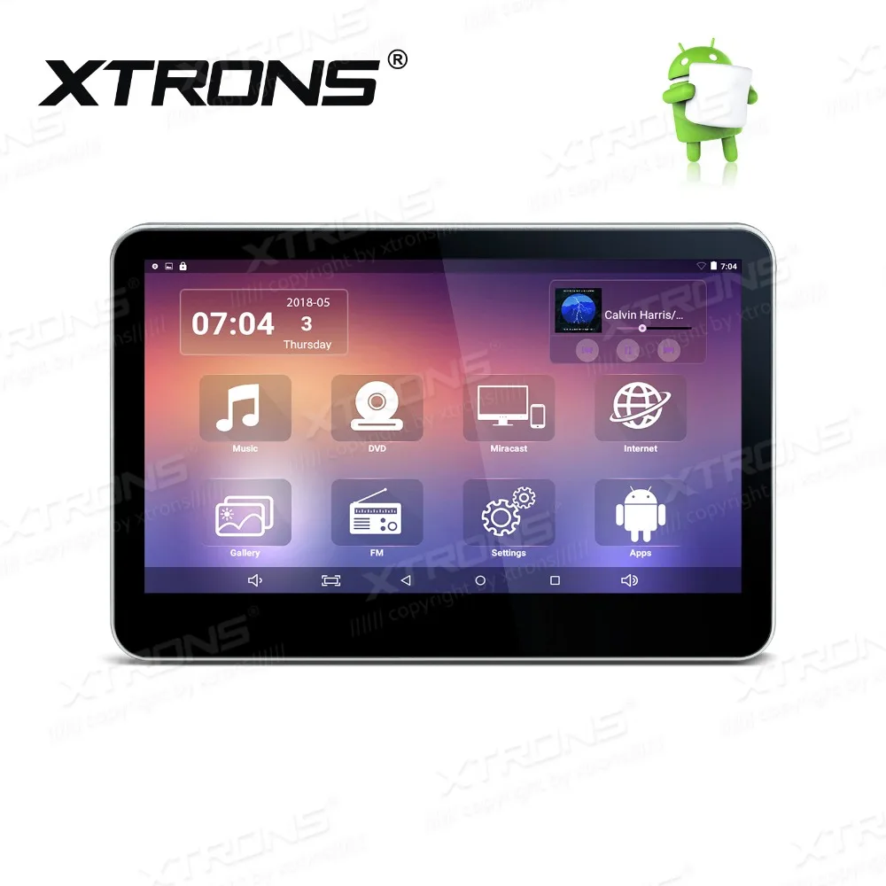 XTRONS 1 шт. 10 &quotдюймовый сенсорный экран 1080 P видео Android 6 0 Универсальный подголовник