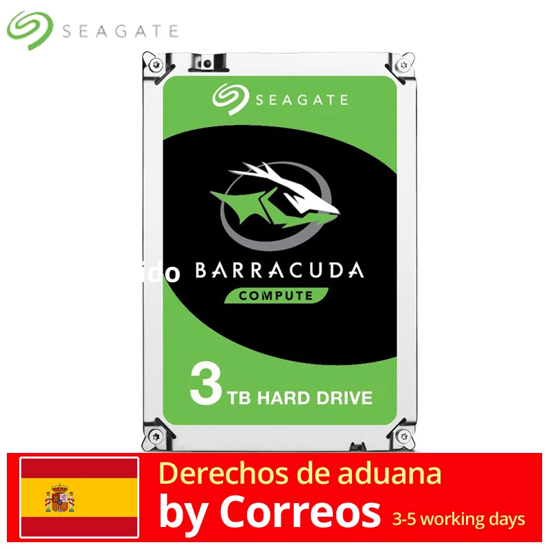

Seagate Barracuda ST3000DM007, 3.5", 3000 GB, Serial ATA III, 256 MB, Unidad de disco duro