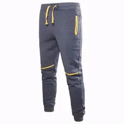 Новый бренд молния PocketsGyms Для мужчин Повседневное пот Штаны бегунов Панталон Homme брюки спортивные Костюмы Бодибилдинг Штаны Мода