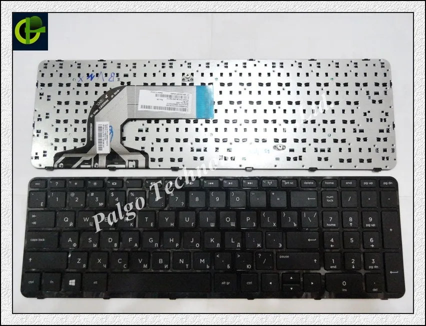 Русская клавиатура для hp PK1314D3A05 SG-59830-XAA SG-59820-XAA 719853-251 708168-251 749658-251, RU черная с рамкой