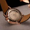 Reef Tiger respet-reloj automático con esfera azul, carcasa de oro rosa, correa de cuero, juego de cinturones de cuero, edición limitada ► Foto 3/5