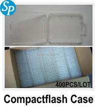 hot CF memory card cases box enclosure | slim card  holder plastic case Protector for CF 128GB 200pcs/lot dropshipping shipping