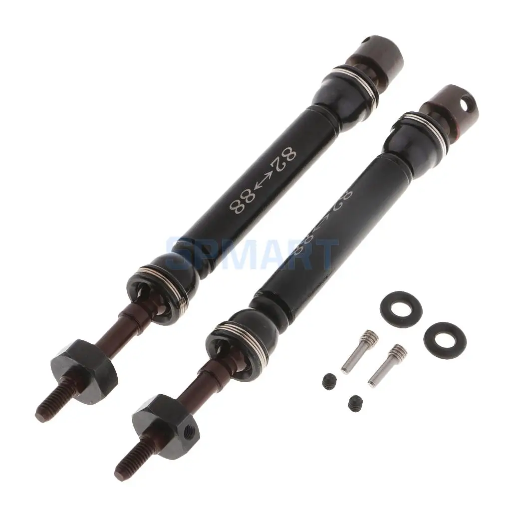 2x 1/10 Universal CVD Drive Shaft 82-88mm Upgrade Parts for Traxxas Slash 4x4 Short Course RC Car