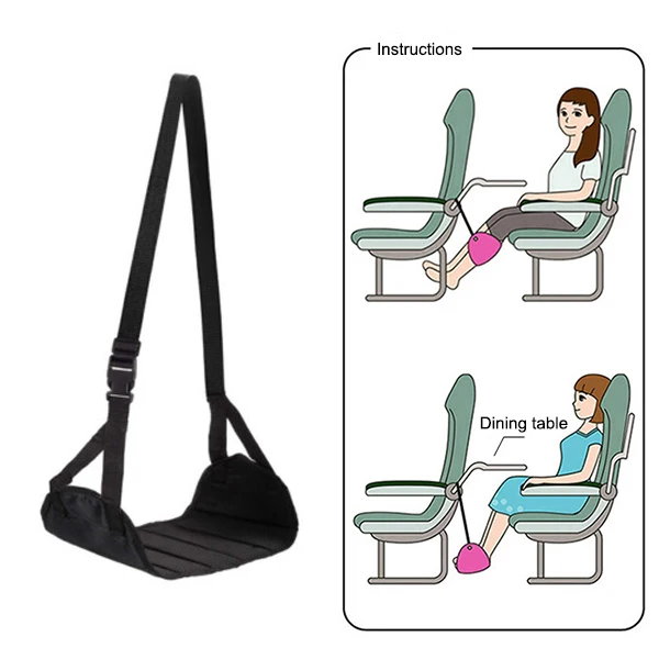 

Creative Portable Travel Airplane Foot Rest Made with Memory Foam Flight Hammock High Quality XH8Z FE14