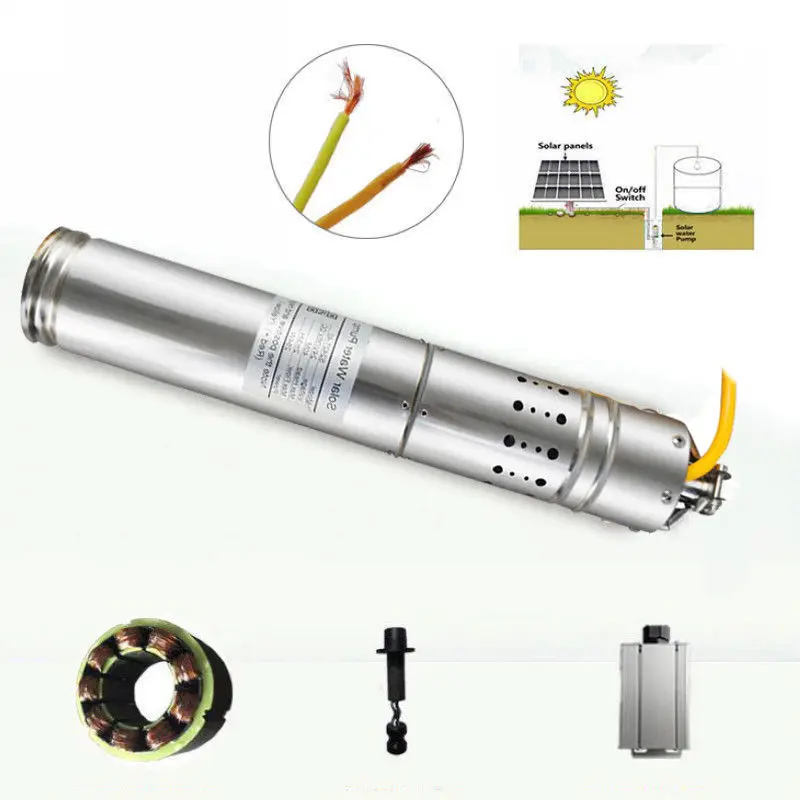 

DC12V 20m Max Head Solar Water Pump Deep Well Bore Pump AU Stock