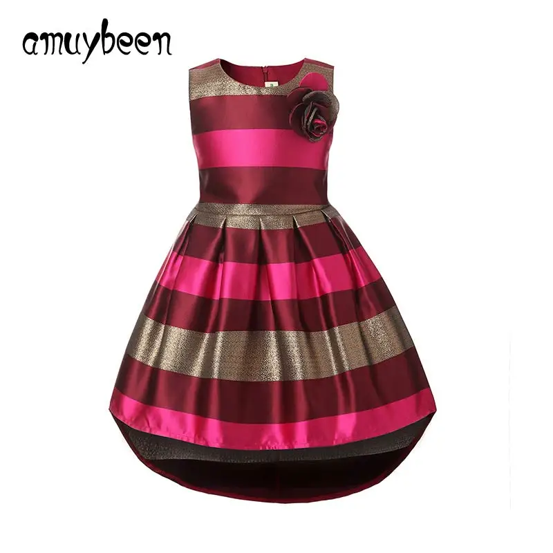 

Amuybeen Flower Girl Dresses 2017 New Princess Party Christmas Costumes for Girls Clothes Kids Children Clothing 7 8 10 12 Year