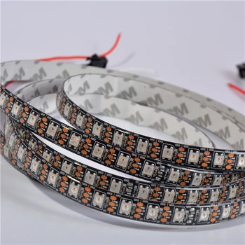 

5M 5V SK6812 WS2812B 96LEDs/m WHITE & BLACK SMD 5050 RGB Dream addressable Color Pixel IP65 Strip Light