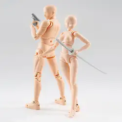 Новый он она ферритовый Figma подвижные тела Feminino Кун тела Чан ПВХ фигурку Модель игрушки Аниме архетип кукла в упаковке