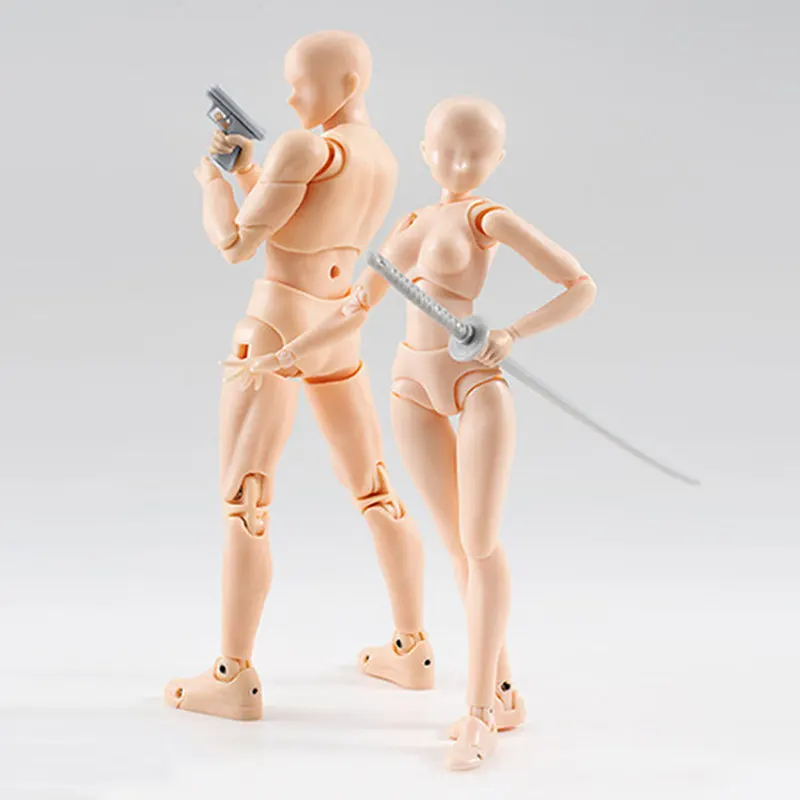 

NEW He She Ferrite Figma Movable Body Feminino Kun Body Chan PVC Action Figure Model Toy Anime Archetype Doll Boxed