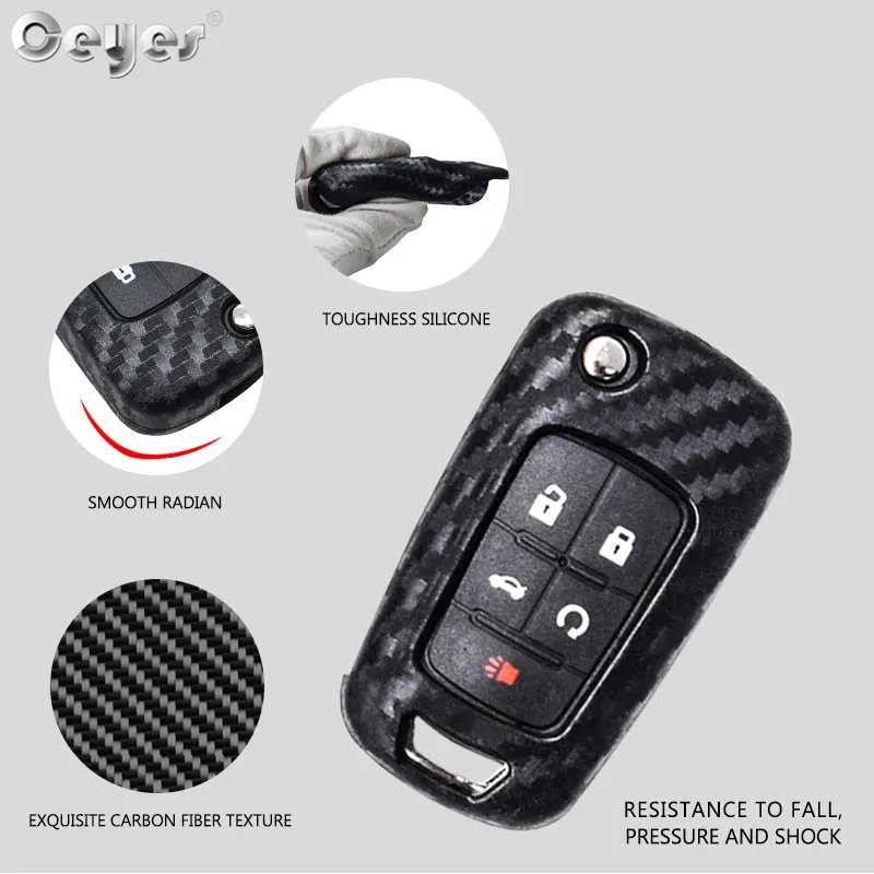 Carbon fiber key cover for CHEVROLET (2)