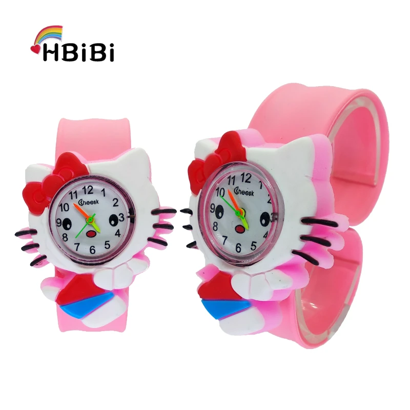 

New Hot Sales Cute Hello Kitty Watch Children Girls Students Clock Digital electronic Kids Watches child bracelet Baby Watch