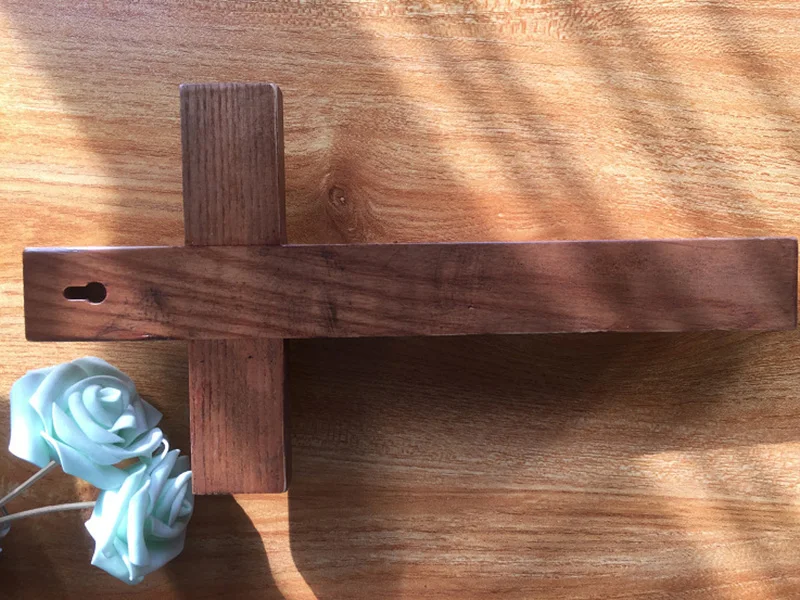 Европейский с изображением католической святыни крест, распятие деревянного основания тип религиозного Святого католического собора Rood Иисуса 29,5*15,5*2,5 см