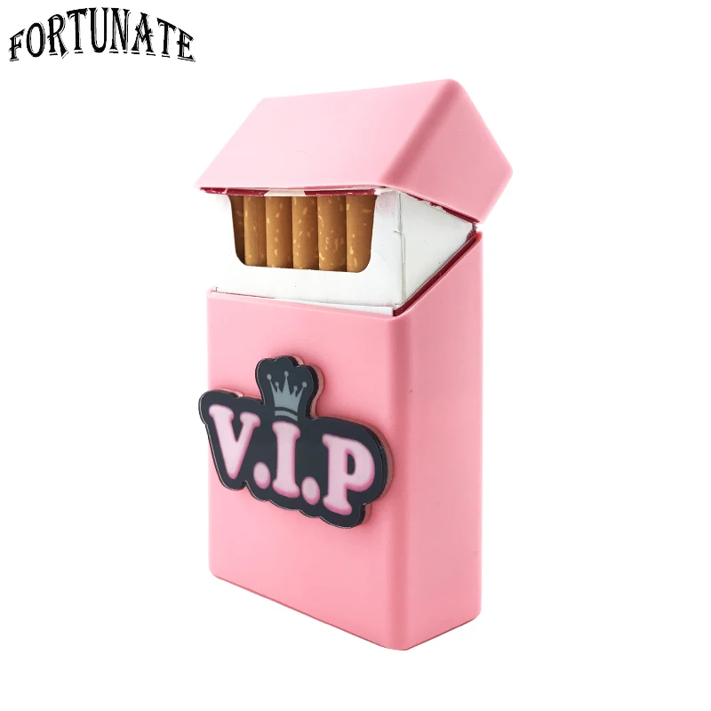 Классный силиконовый чехол для сигарет с 3D значком, чехол для сигарет, аксессуары для курения, 20 сигарет, коробка для сигарет, коробка для табака - Цвет: AYH0018