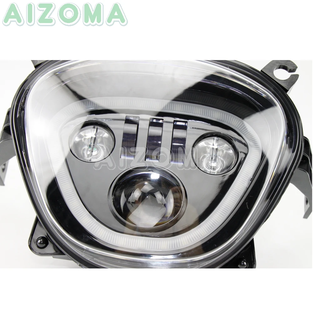 Мотоциклетный светодиодный светильник на голову, Дневной светильник DRL, головной светильник для Suzuki Boulevard C90 M90 M109R Boss 2006- VZR1800 VZR1500