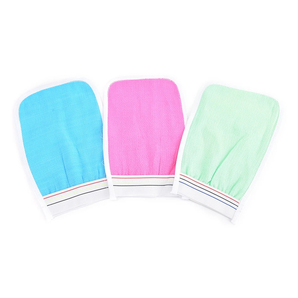 

HOT 1Pc Soft Exfoliating Wash Skin Spa Bath Glove scrub mitt magic peeling glove Bubble Bath Flower Small Rub Cloth