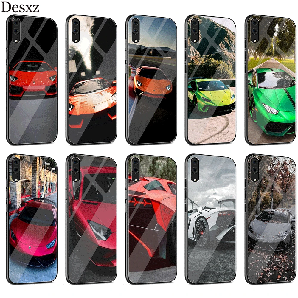 Чехол для спортивного автомобиля Desxz Lamborghini Huawei P10 P20 Lite Pro P Smart Mate 10 20 Y6 Y9 Honor 7A 8X 9 |