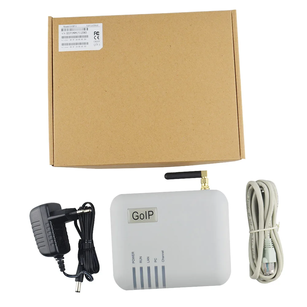 GSM Converter SIP IP Phone Adapter GOIP 1 LEDs Provide 1 Sim Card ports