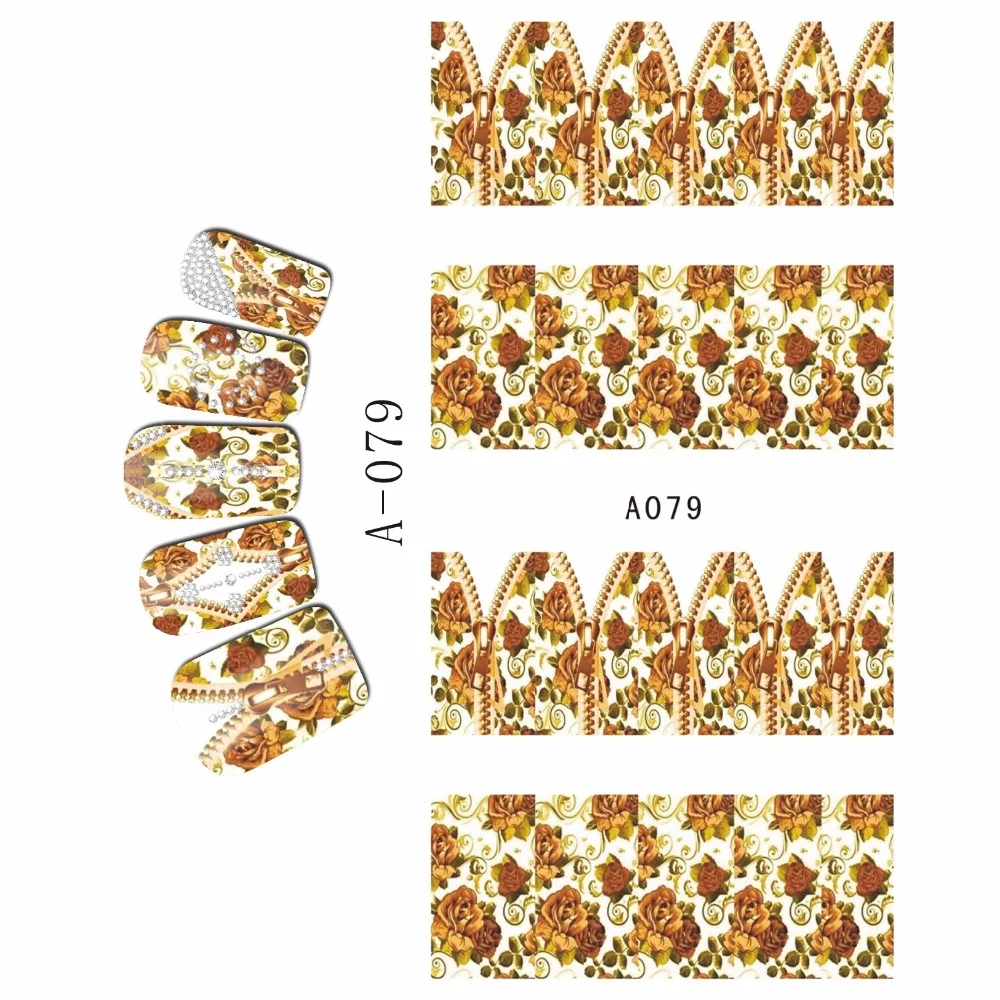 

WATER DECAL NAIL STICKER FULL COVER FLOWER ROSEBUSH DOG PET POODLE TULIP VIOLET A079-084