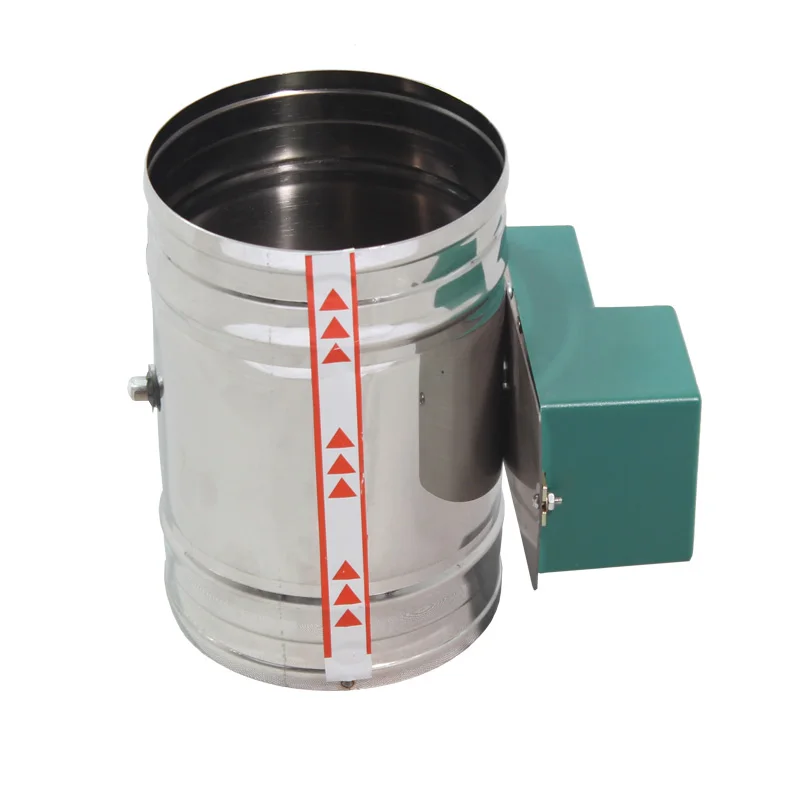 51-400 мм 220 В 24 В из нержавеющей стали воздушный электромагнитный клапан Электрический воздуховод приводной клапан для вентиляционной трубы обратный клапан