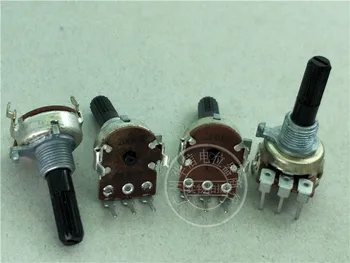 

4pcs 161-type Vertical Single Potentiometer A200K C100K / Shank with 25mm Long Thread Knurling