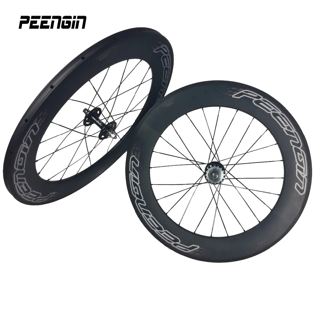 Top 88mm track carbon bicycle wheelset boost high TG wheels-profile U 23mm width fixed gear single speed tubular cycling part rims 1