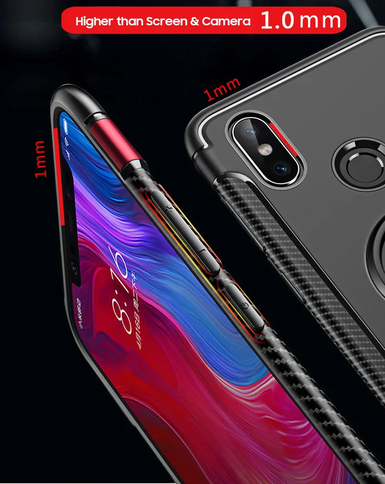 Чехол для Xiaomi mi x 3 для Red mi Note 7 6 Pro 6A Armor для Xiao mi Pocophone F1 mi 9 SE 8 Lite A2 MAX магнитный автомобильный чехол-держатель