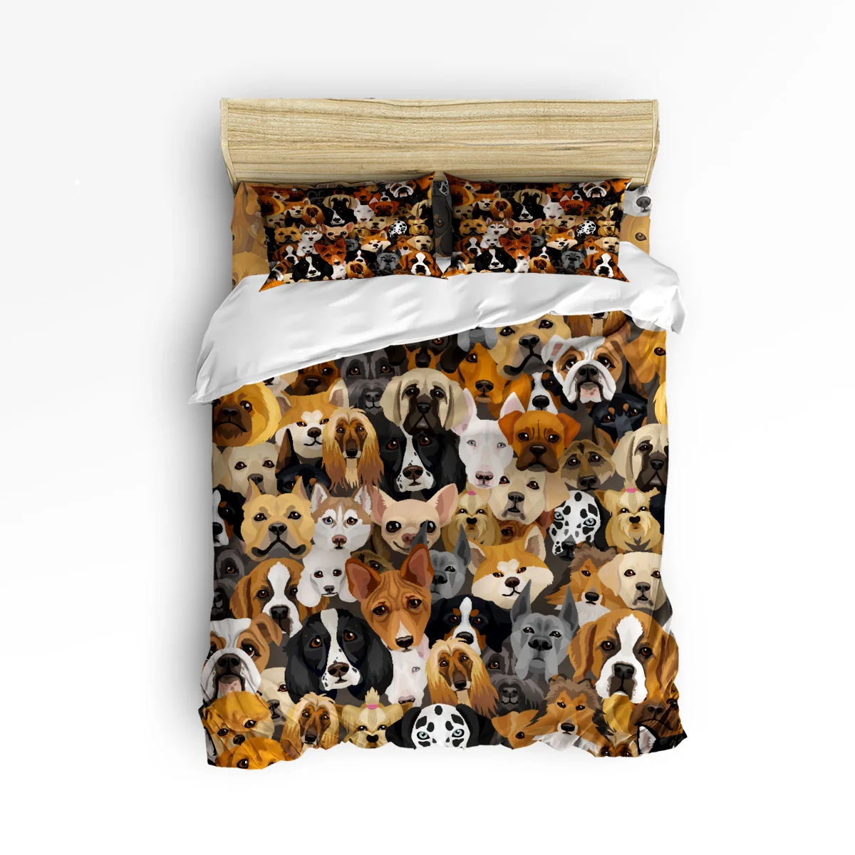 

Arts 3d Cartoon Bulldog Hound 3 Pcs 4 Pcs Bedding Set Home Decor Duvet Dog Lover Comforter Bedding Sets Adult Kids Free Shipping