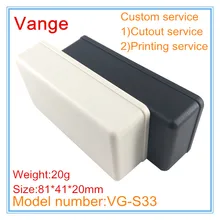 40 шт./лот литьевая коробка 81*41*20 мм ABS пластиковый корпус проект коробка для электронного оборудования два цвета доступны