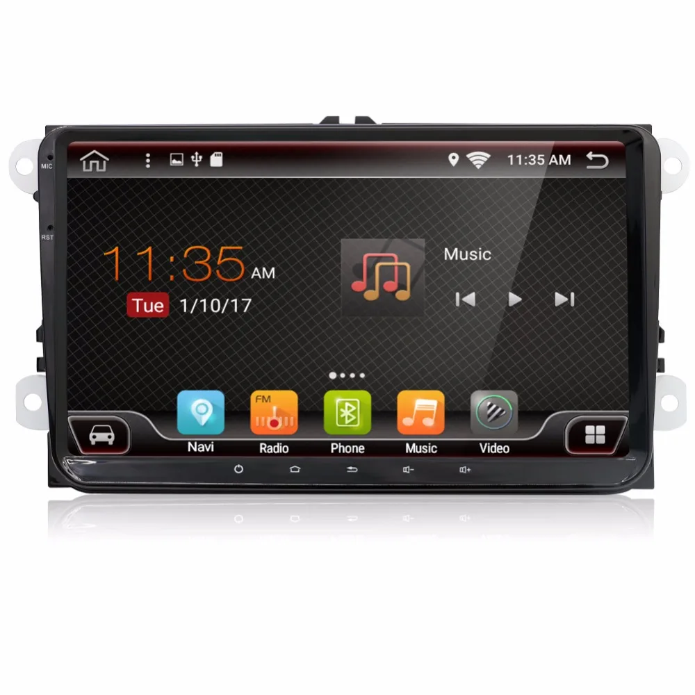 Android 7.1 car dvd player gps Two Din 9 Inch For VW Skoda POLO PASSAT B6 CC TIGUAN GOLF 5 Fabia wifi free cam 1080p