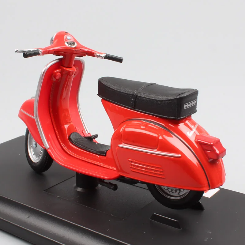 Детский 1/18 масштаб, винтажный maisto Piaggio Vespa GTR 1968 125, Моторный Скутер, мотоцикл, литая игрушка, модель для мальчика, коллекция