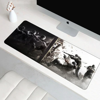 

SIANCS 70*30cm Rainbow Six Siege Silon Gaming Mouse pad XL Large padmouse gamer Professional Anti-slip mouse mat lock edge
