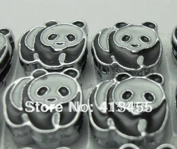 

Wholesale 100pcs 8mm panda slide charms fit for diy phone strips