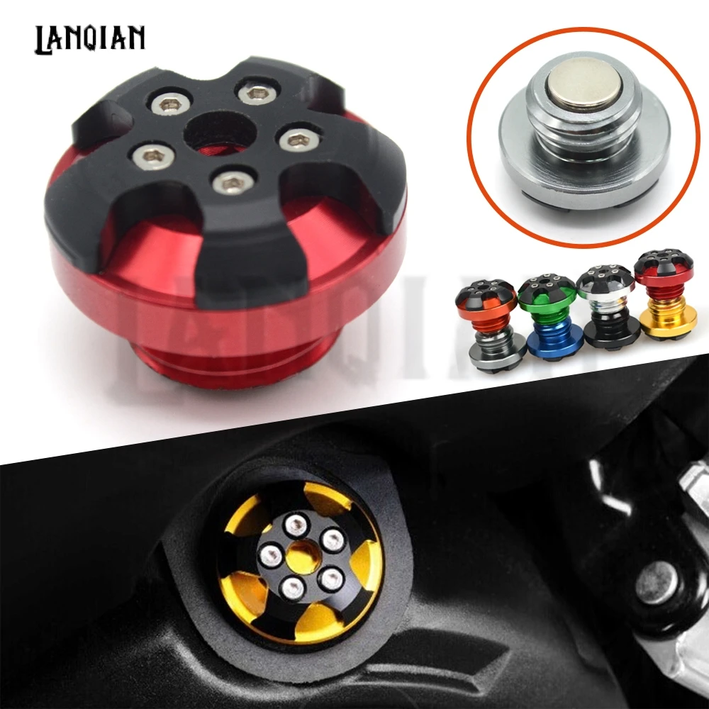 

For Honda CB1000R CB1100 CB600F CB600 CBR 300 650F 1000R Motorcycle m20*2.5 magnetic engine oil filler Bike Engine Oil Cap cover
