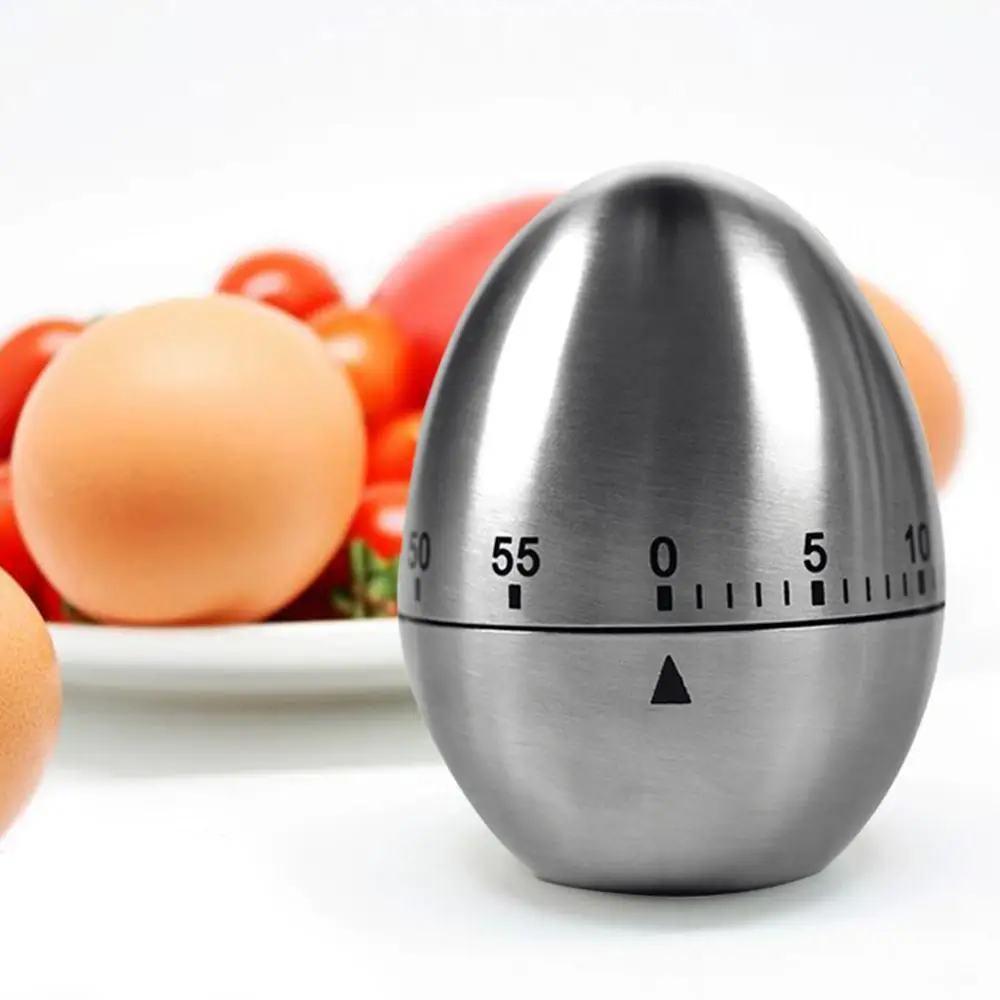 

Mechanical Egg Apple Kitchen timer Cooking Timer Alarm 60 Minutes Stainless Steel Kitchen Tools Kitchen Gadgets Timer