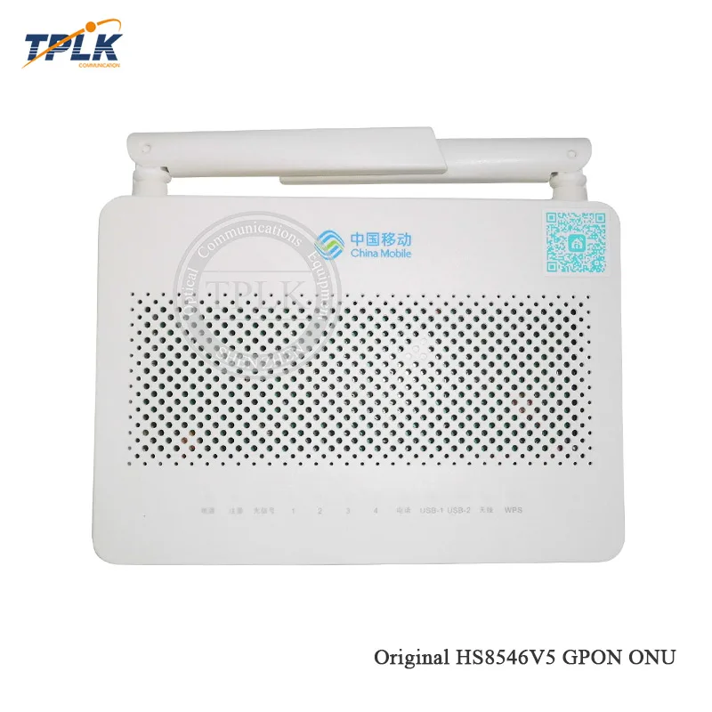 Хуа Вэй GPON ONU FTTH HS8546V5 ONT Router 4GE + 1TEL 2USB Wifi Мини Размер английская прошивка с