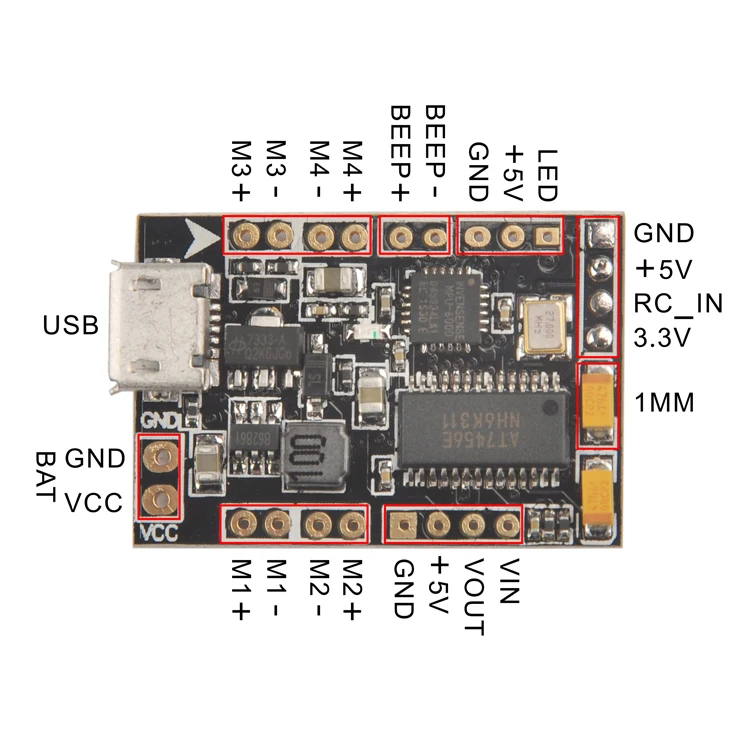 F3+ OSD щетка управления полетом интегрированная Betaflight OSD полая чашка для внутреннего управления полетом для гоночного дрона FPV F20214