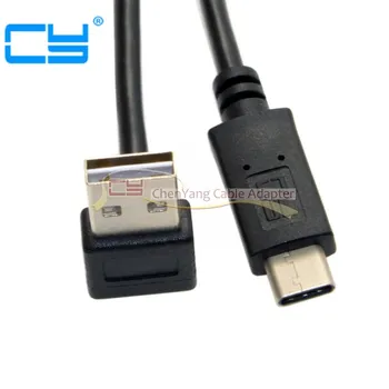

USB 3.1 Type C to USB 2.0 90 Degree Up & Down Angled Data for Macbook & Tablet & Cell Phone Cable