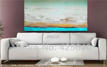 

Clouds Seaside Acrylic Paint Home Decoration Oil Painting on canvas hight Quality Hand-painted Wall Art 24X48 inch ,36X72 inch